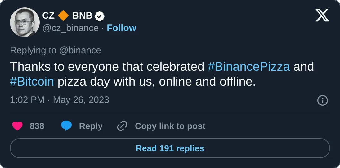 CZ on X: Thanks for celebrating